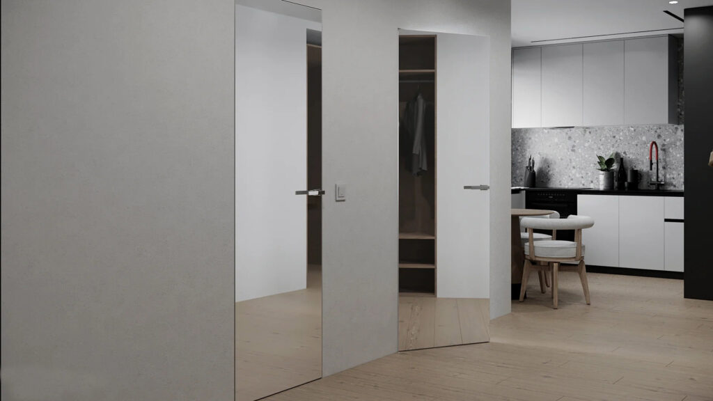 Двері прихованого монтажу Comfort Mirror (Outside)